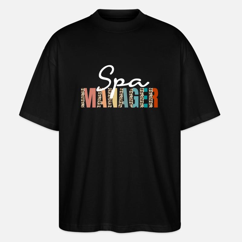 Spa Manager Leopard Print - T-shirt bio Blaster 2.0 coupe oversize Stanley/Stella Unisexe - noir