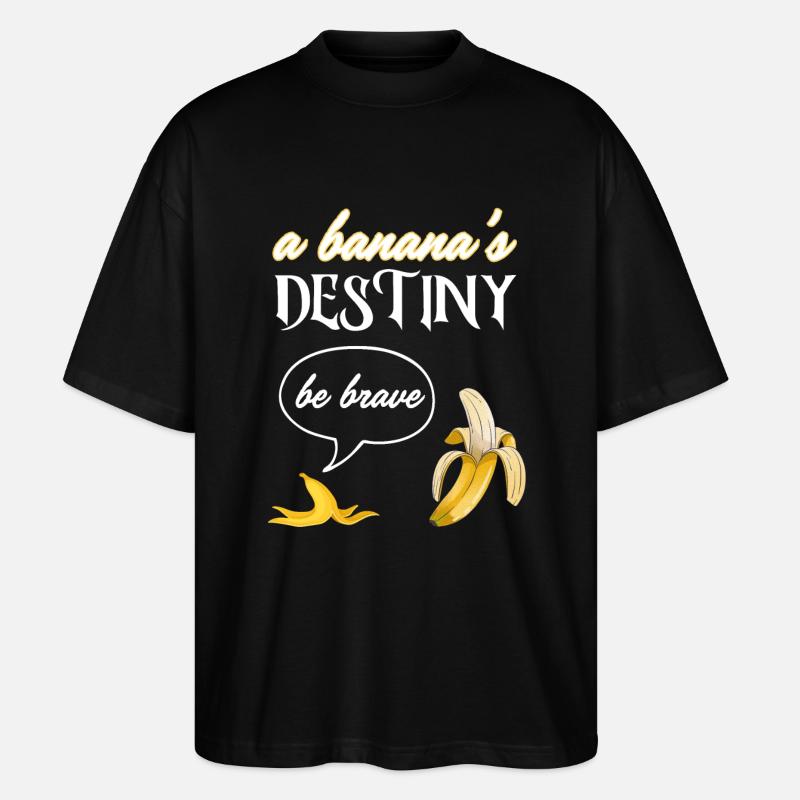 Le destin d’une banane - T-shirt bio Blaster 2.0 coupe oversize Stanley/Stella Unisexe - noir