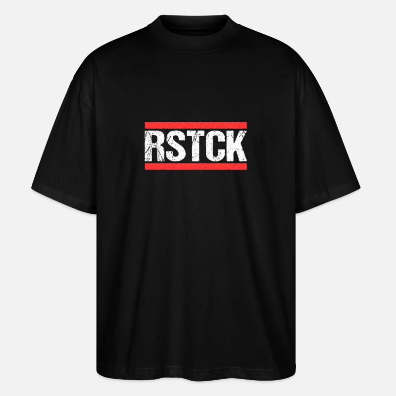 Rostockerin Rostocker Rostock - Stanley/Stella Oversized Unisex Bio T-Shirt Blaster 2.0 - Schwarz