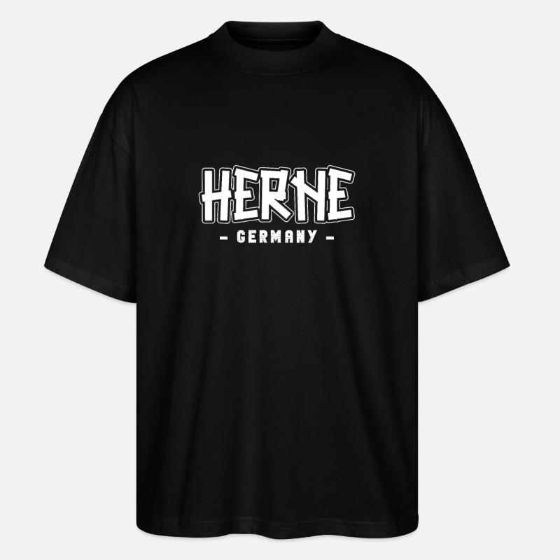 Hernerin Herner Herne - T-shirt bio Blaster 2.0 coupe oversize Stanley/Stella Unisexe - noir