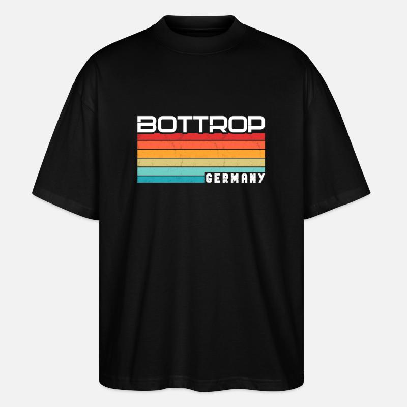 Bottropérine Bottroper Bottrop - T-shirt bio Blaster 2.0 coupe oversize Stanley/Stella Unisexe - noir