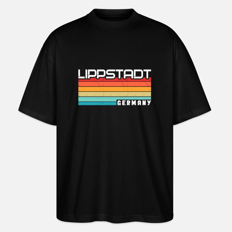 Lippstädterin Lippstädter Lippstadt - Stanley/Stella Oversized Unisex Bio T-Shirt Blaster 2.0 - Schwarz