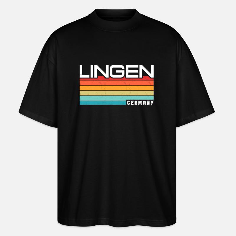 Lingenerin Lingener Lingen - Stanley/Stella Oversized Unisex Organic T-shirt Blaster 2.0 - black