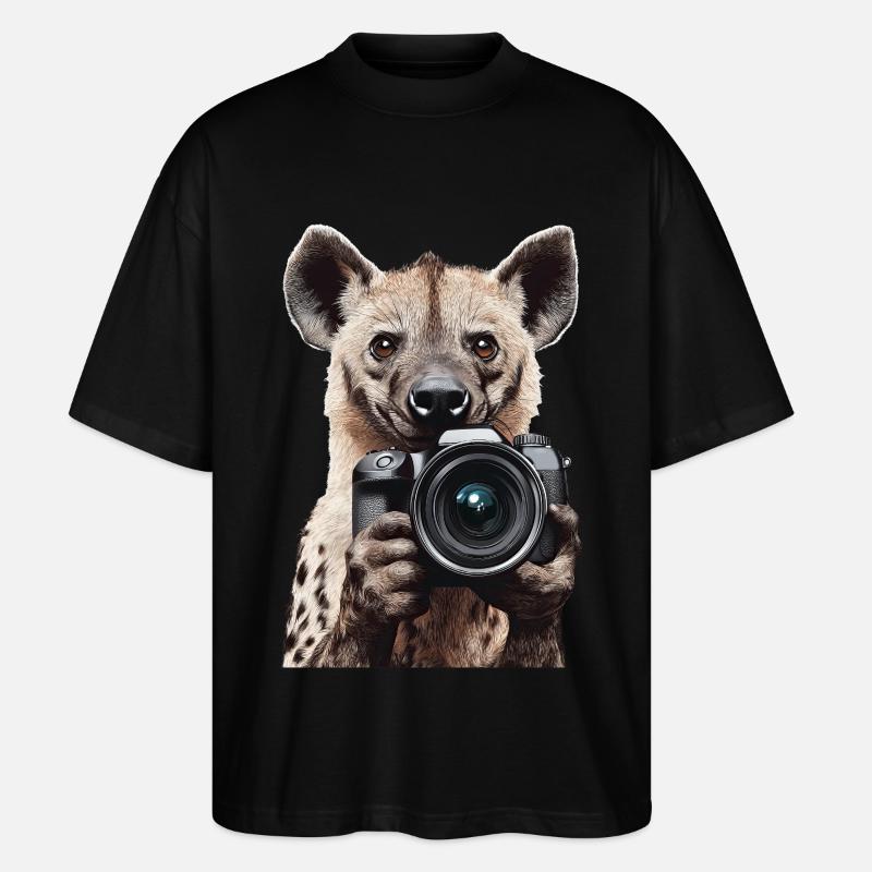 Hyäne - Stanley/Stella Oversized Unisex Bio T-Shirt Blaster 2.0 - Schwarz