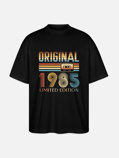 40 års fødselsdag Original 1985 40 år gammel gave - Stanley/Stella Oversize Unisex Øko T-shirt Blaster 2.0 - sort