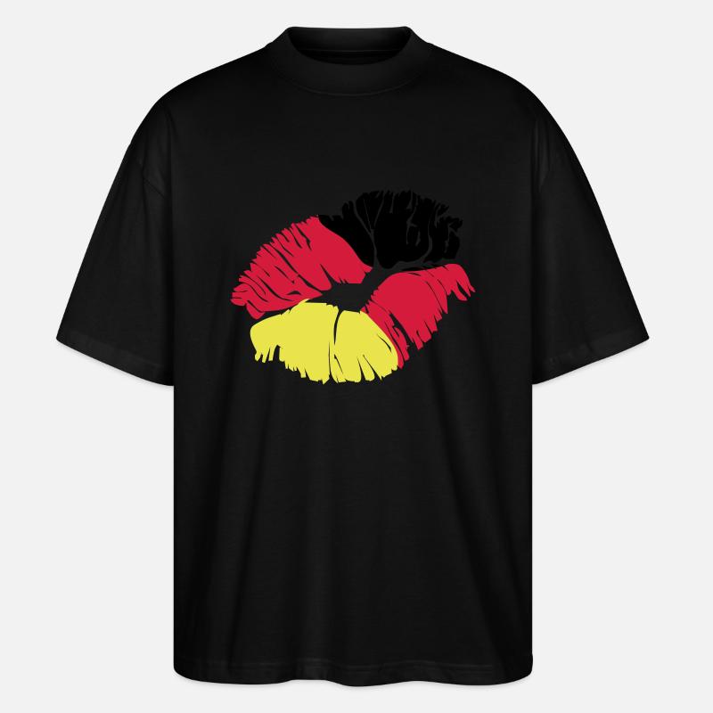kuss deutschland - Stanley/Stella Oversized Unisex Bio T-Shirt Blaster 2.0 - Schwarz