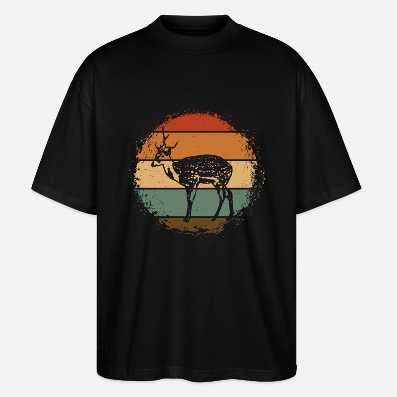 Reh - Stanley/Stella Oversized Unisex Bio T-Shirt Blaster 2.0 - Schwarz