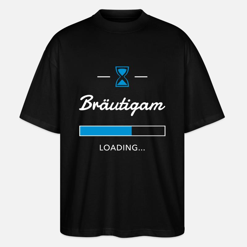 Bräutigam - Stanley/Stella Oversized Unisex Bio T-Shirt Blaster 2.0 - Schwarz