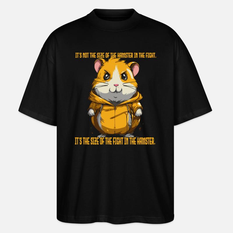 Der Mut eines Hamsters - Stanley/Stella Oversized Unisex Bio T-Shirt Blaster 2.0 - Schwarz