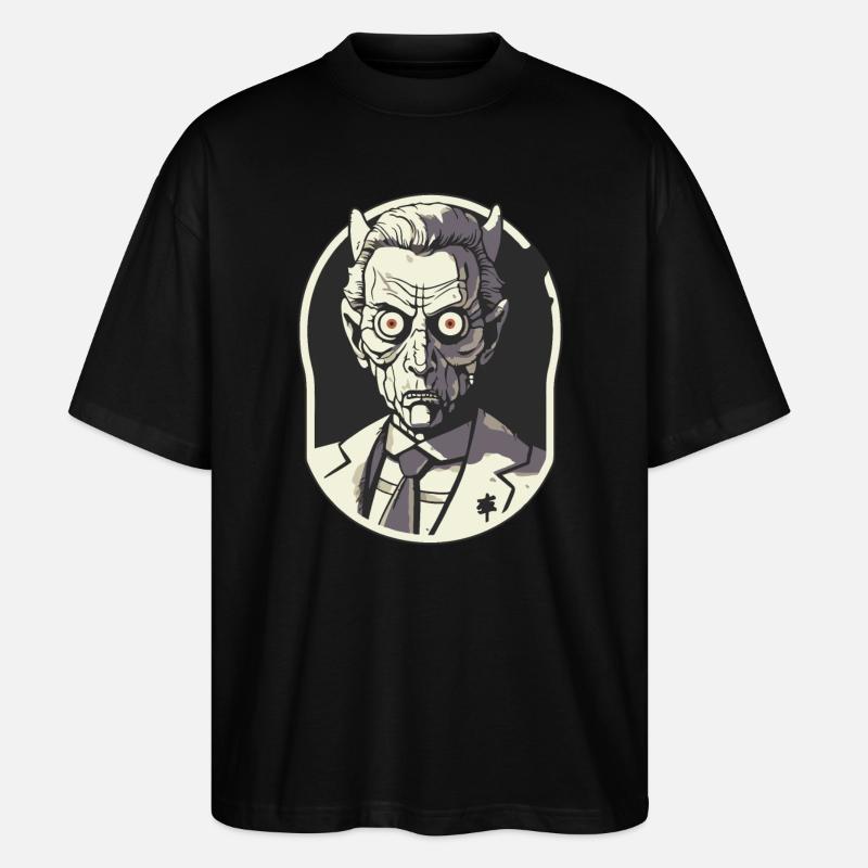Der Direktor der Albträume - Stanley/Stella Oversized Unisex Bio T-Shirt Blaster 2.0 - Schwarz