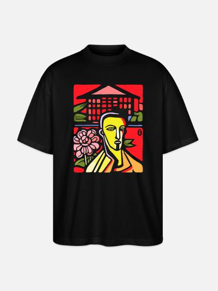 Dissatisfied abstract art guy - Stanley/Stella Oversized Unisex Organic T-shirt Blaster 2.0 - black