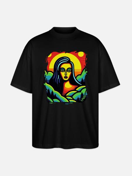 The goddess of nature - Stanley/Stella Oversized Unisex Organic T-shirt Blaster 2.0 - black