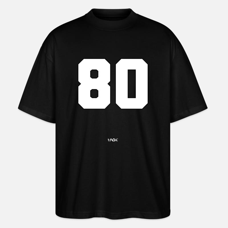 Die Nummer 80 - Stanley/Stella Oversized Unisex Bio T-Shirt Blaster 2.0 - Schwarz
