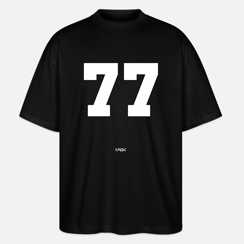 Die Nummer 77 - Stanley/Stella Oversized Unisex Bio T-Shirt Blaster 2.0 - Schwarz