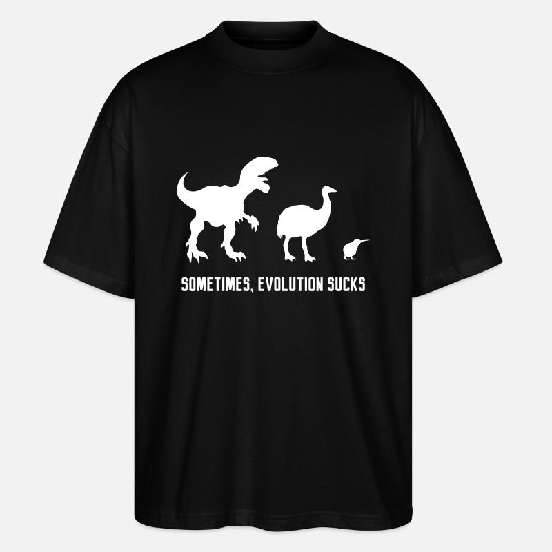 Sometimes, Evolution Sucks - T-shirt bio Blaster 2.0 coupe oversize Stanley/Stella Unisexe - noir