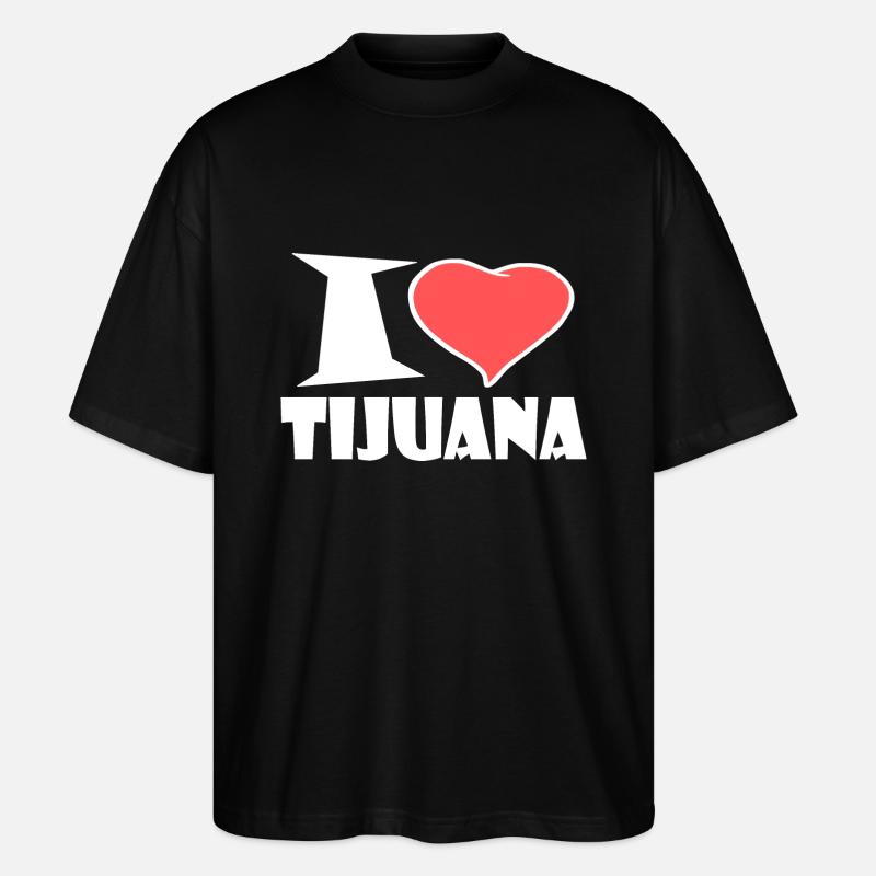 J'aime tijuana - T-shirt bio Blaster 2.0 coupe oversize Stanley/Stella Unisexe - noir