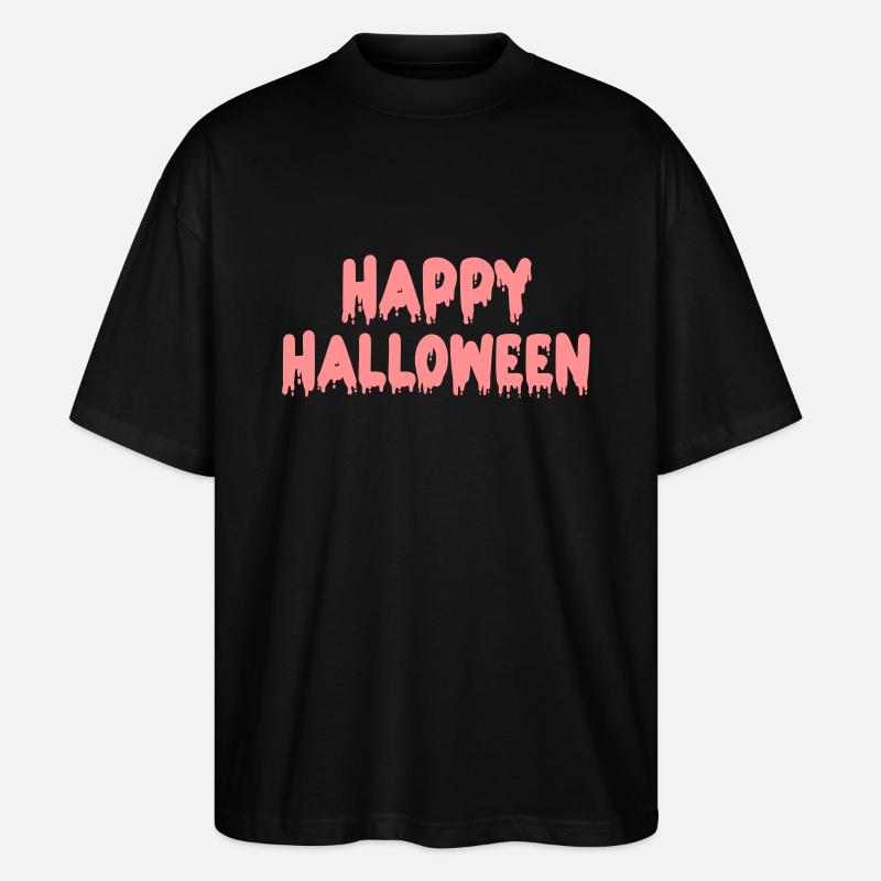 Happy Halloween - Stanley/Stella Oversized Unisex Bio T-Shirt Blaster 2.0 - Schwarz