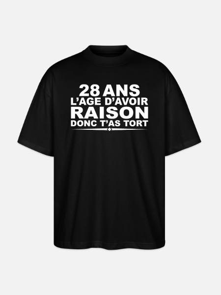 28 anni | Regalo di compleanno per il 28° compleanno di Humor - Maglietta articolo ecologico Unisex vestibilità oversize Stanley/Stella Blaster 2.0 - nero