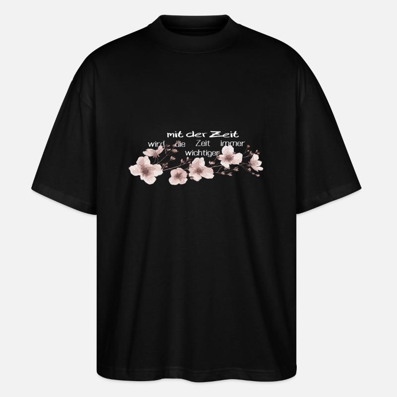 Au fil du temps, le temps devient de plus en plus important - T-shirt bio Blaster 2.0 coupe oversize Stanley/Stella Unisexe - noir