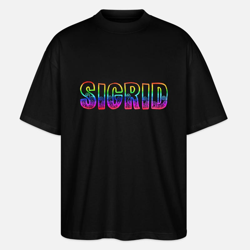 sigrid rs regenbogen - Stanley/Stella Oversized Unisex Bio T-Shirt Blaster 2.0 - Schwarz