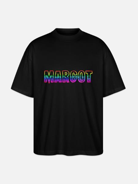 margot rs rainbow - Stanley/Stella Oversized Unisex Organic T-shirt Blaster 2.0 - black