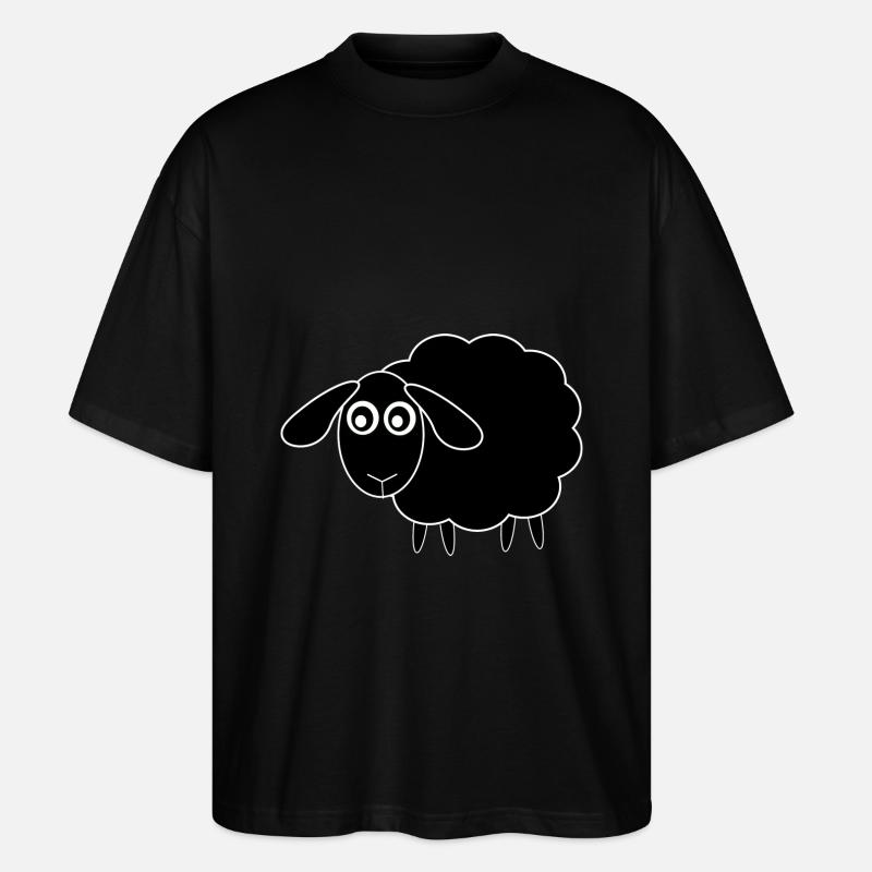 schwarzes Schaf - Stanley/Stella Oversized Unisex Bio T-Shirt Blaster 2.0 - Schwarz