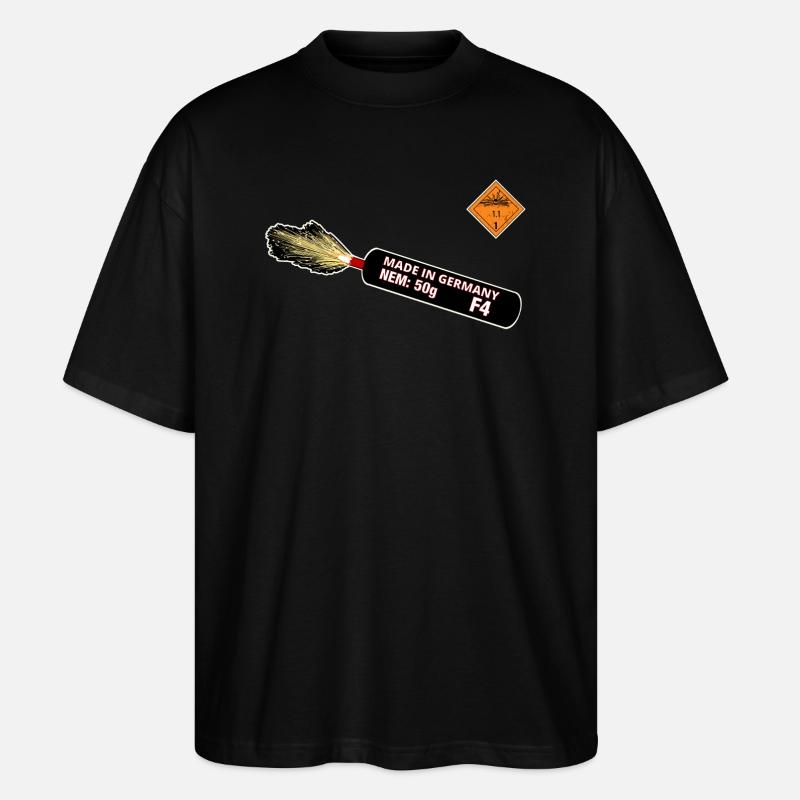F4 Pyro - T-shirt bio Blaster 2.0 coupe oversize Stanley/Stella Unisexe - noir