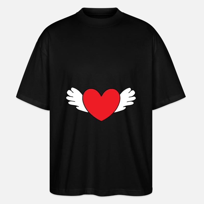 Saint-Valentin, Saint-Valentin, Saint-Valentin - T-shirt bio Blaster 2.0 coupe oversize Stanley/Stella Unisexe - noir
