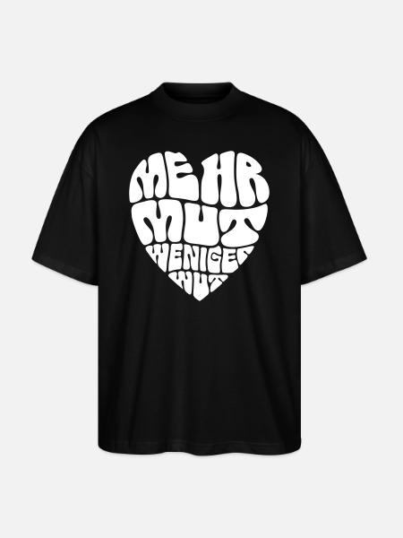 Plus de courage, moins de colère - T-shirt bio Blaster 2.0 coupe oversize Stanley/Stella Unisexe - noir