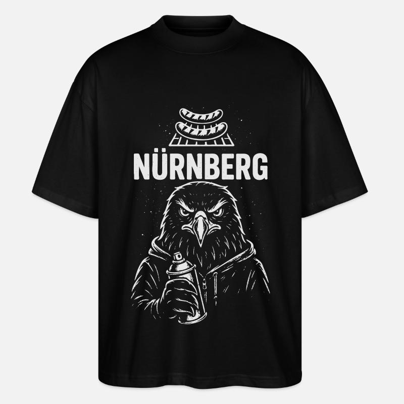Grill & Graffiti Nürnberg - Stanley/Stella Oversized Unisex Bio T-Shirt Blaster 2.0 - Schwarz