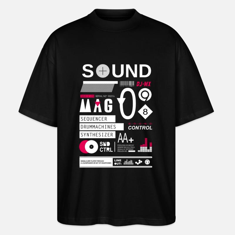 soundcontrol - Stanley/Stella Oversized Unisex Bio T-Shirt Blaster 2.0 - Schwarz