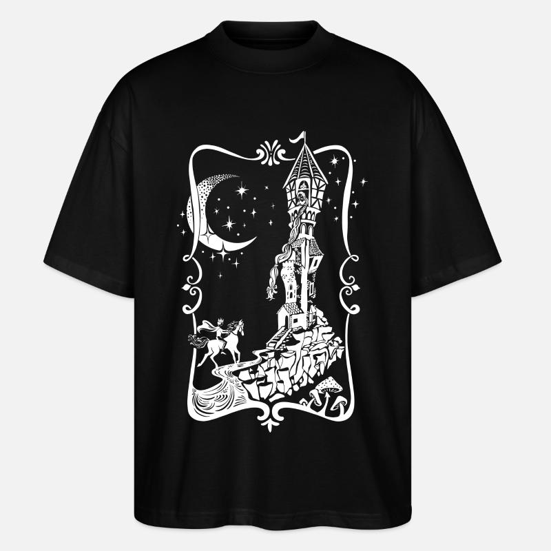 Rapunzel Märchen - Stanley/Stella Oversized Unisex Bio T-Shirt Blaster 2.0 - Schwarz