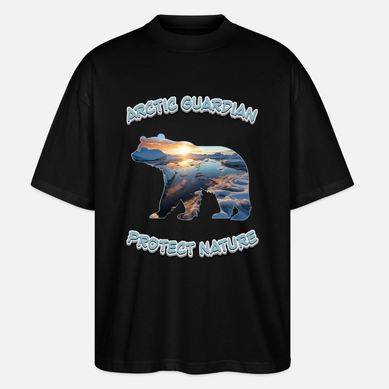 Arctic Guardian - Stanley/Stella Oversized Unisex Bio T-Shirt Blaster 2.0 - Schwarz