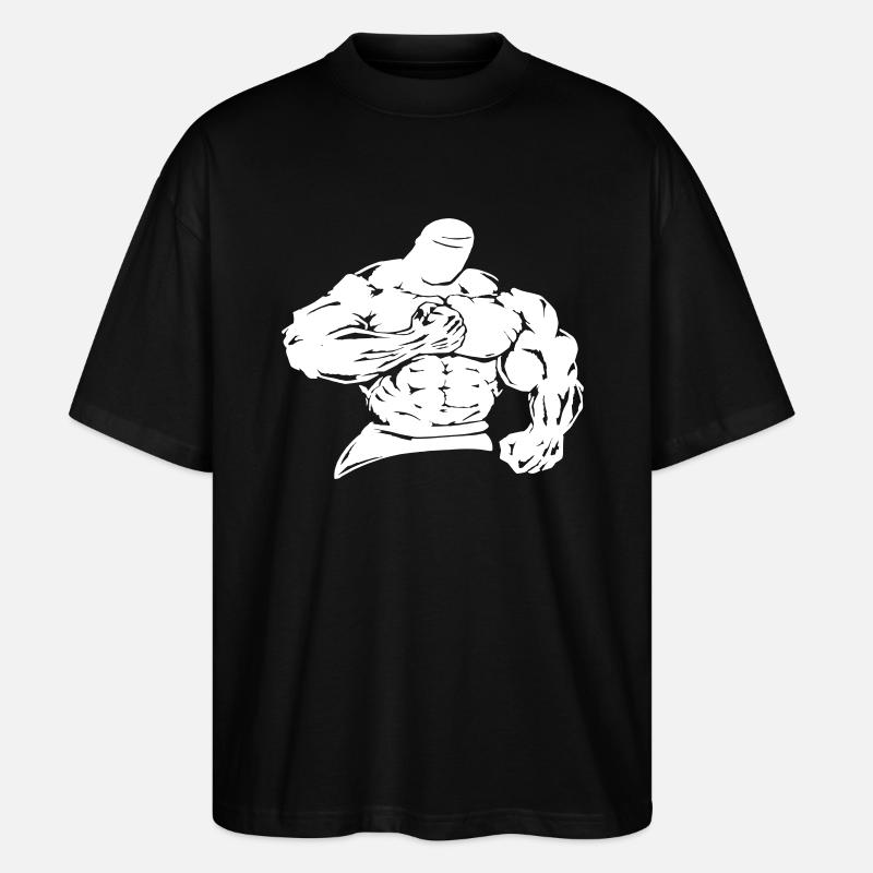 bodybuilder / fighter - Stanley/Stella Oversized Unisex Bio T-Shirt Blaster 2.0 - Schwarz