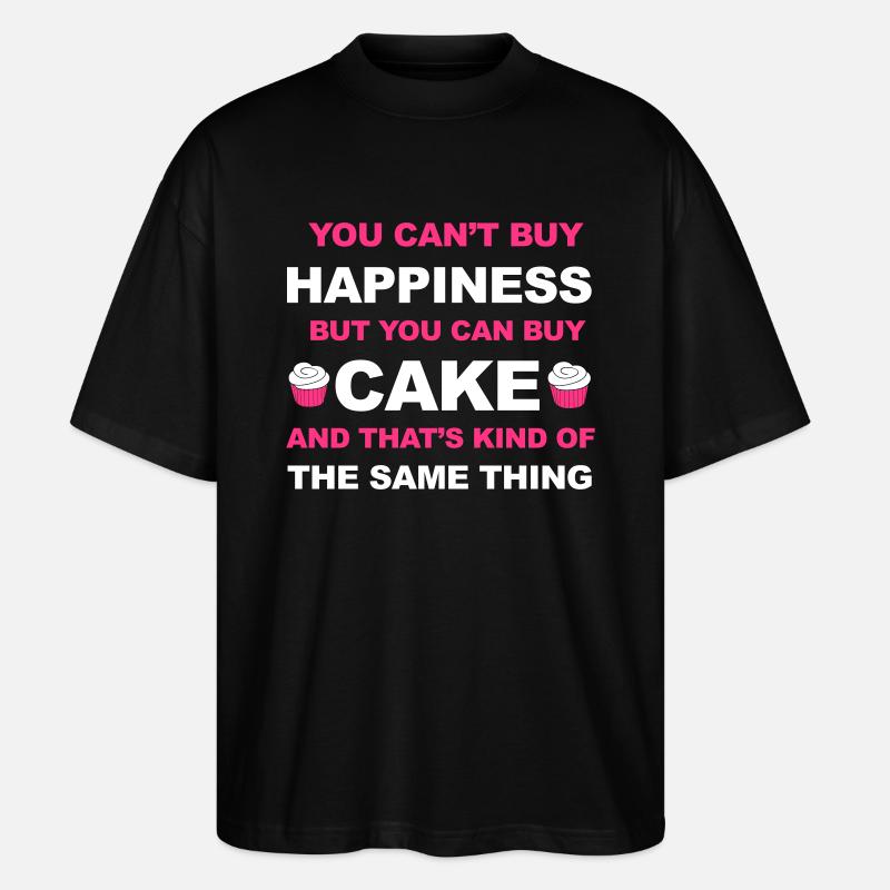 Cake - Stanley/Stella Oversized Unisex Bio T-Shirt Blaster 2.0 - Schwarz