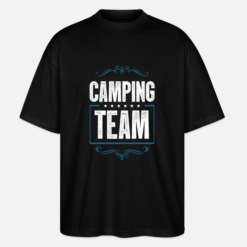 Camping Crew - Stanley/Stella Oversized Unisex Bio T-Shirt Blaster 2.0 - Schwarz