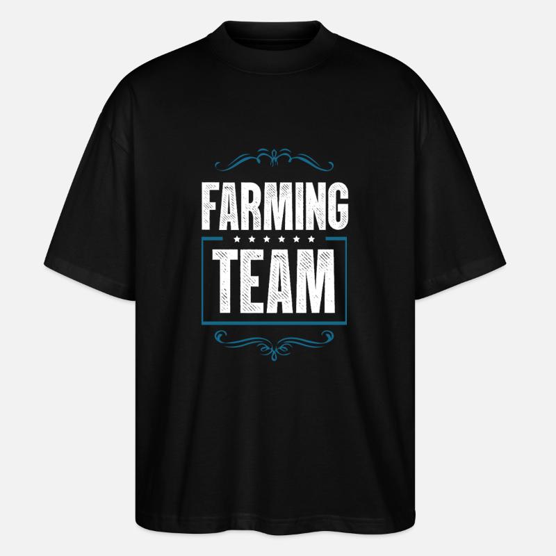 Farming Team - Stanley/Stella Oversized Unisex Bio T-Shirt Blaster 2.0 - Schwarz