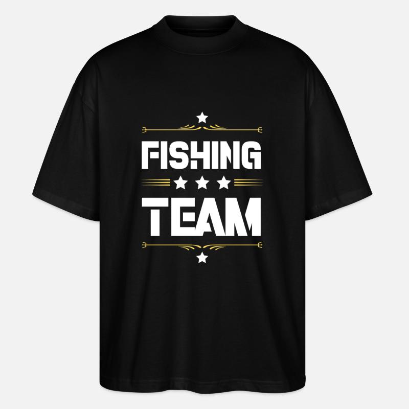 Équipe de pêche - T-shirt bio Blaster 2.0 coupe oversize Stanley/Stella Unisexe - noir
