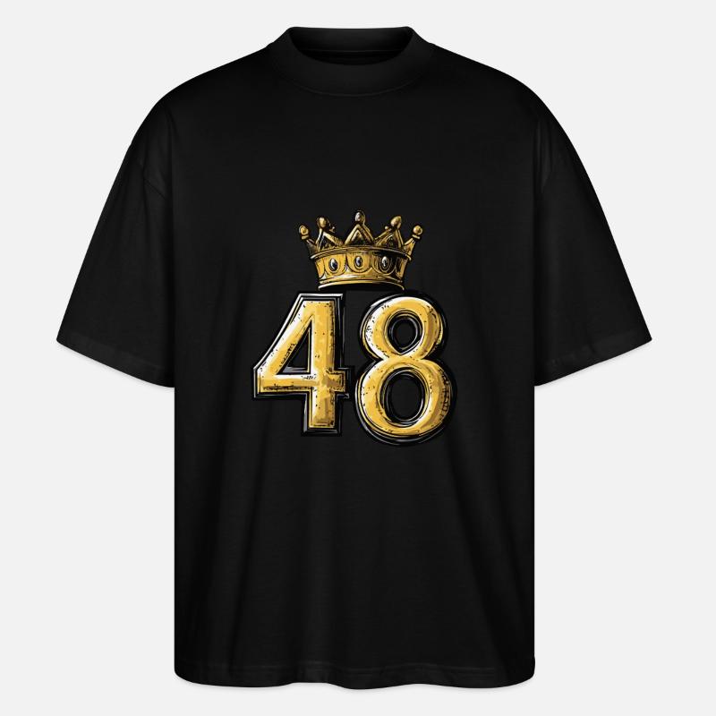Couronne à 48 chiffres - T-shirt bio Blaster 2.0 coupe oversize Stanley/Stella Unisexe - noir
