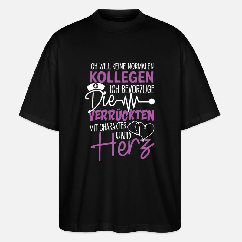 Altenpflegerin Altenpfleger Pfleger Pflegerin - Stanley/Stella Oversized Unisex Bio T-Shirt Blaster 2.0 - Schwarz