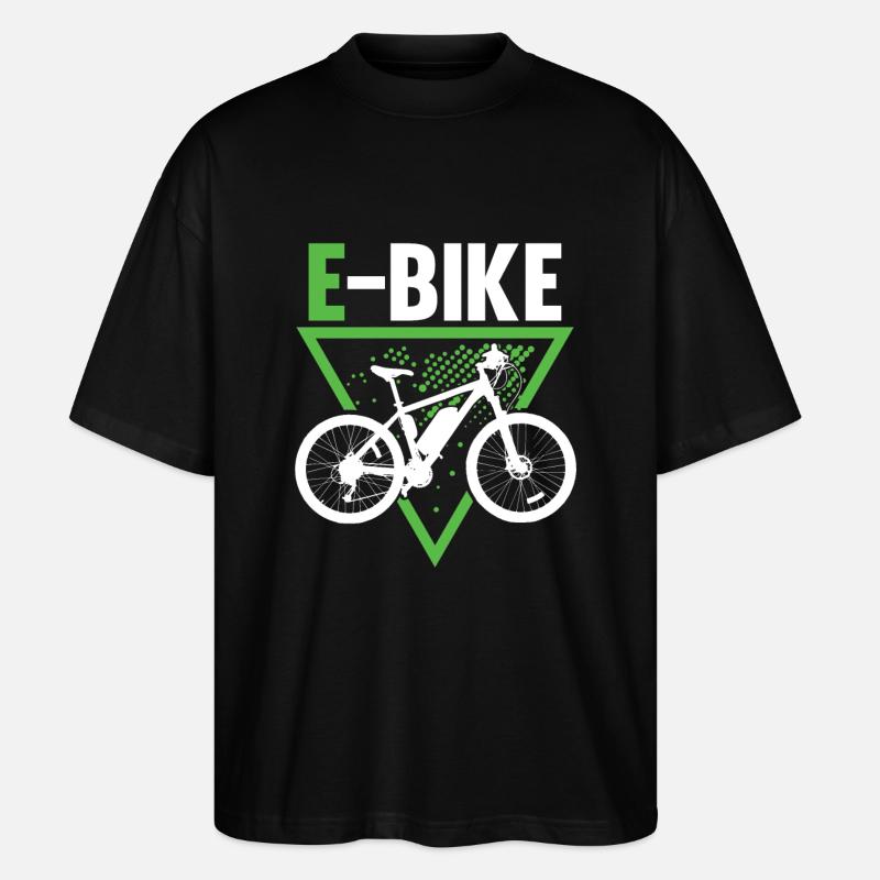 E bike Ebike E-bike - T-shirt bio Blaster 2.0 coupe oversize Stanley/Stella Unisexe - noir