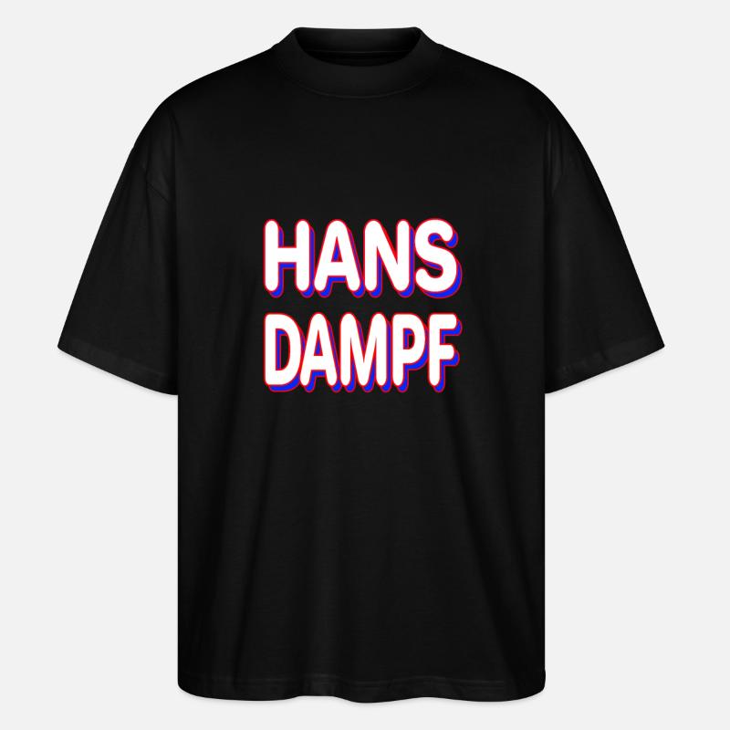 HANS DAMPF - Stanley/Stella Oversized Unisex Bio T-Shirt Blaster 2.0 - Schwarz