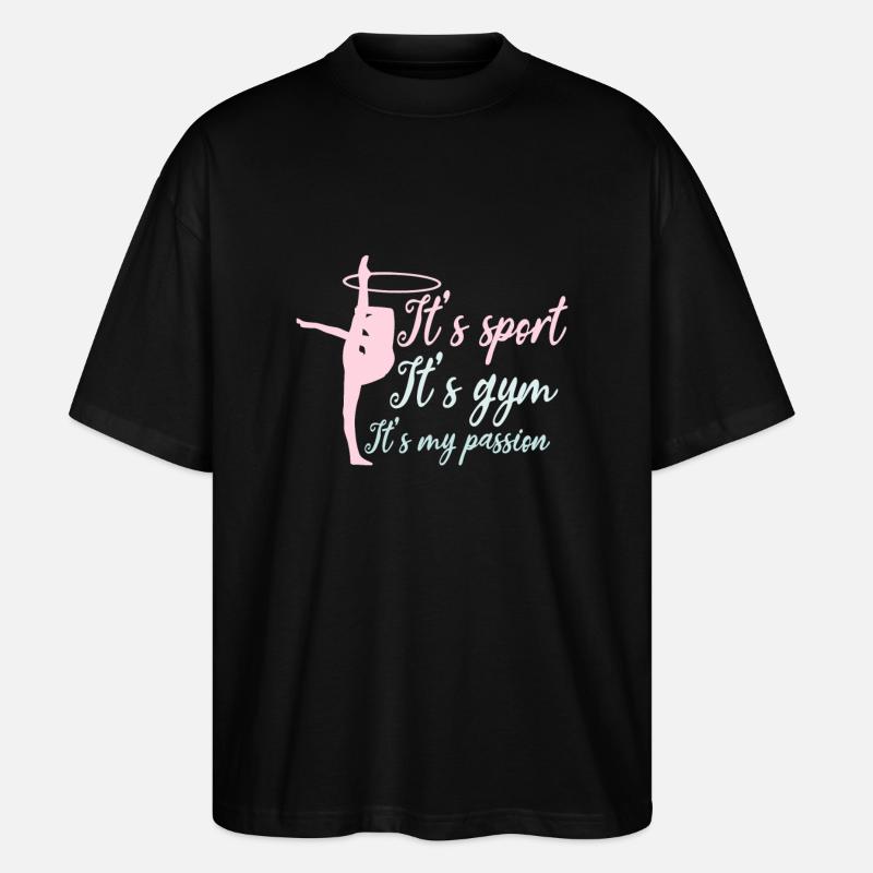 Rhythmic gymnastics gift - Stanley/Stella Oversized Unisex Organic T-shirt Blaster 2.0 - black