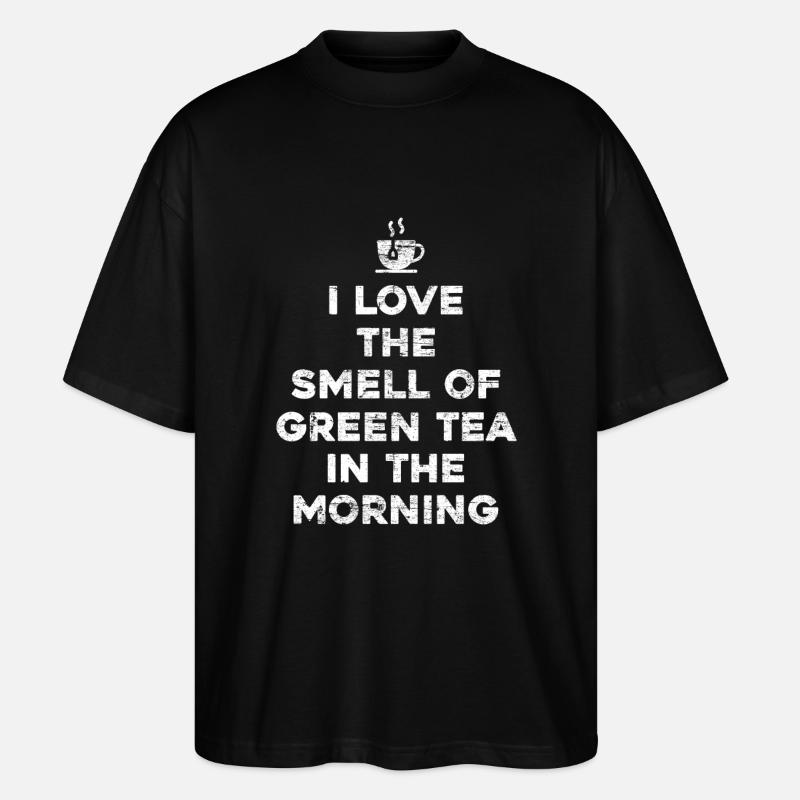 thé cadeau thé vert - T-shirt bio Blaster 2.0 coupe oversize Stanley/Stella Unisexe - noir