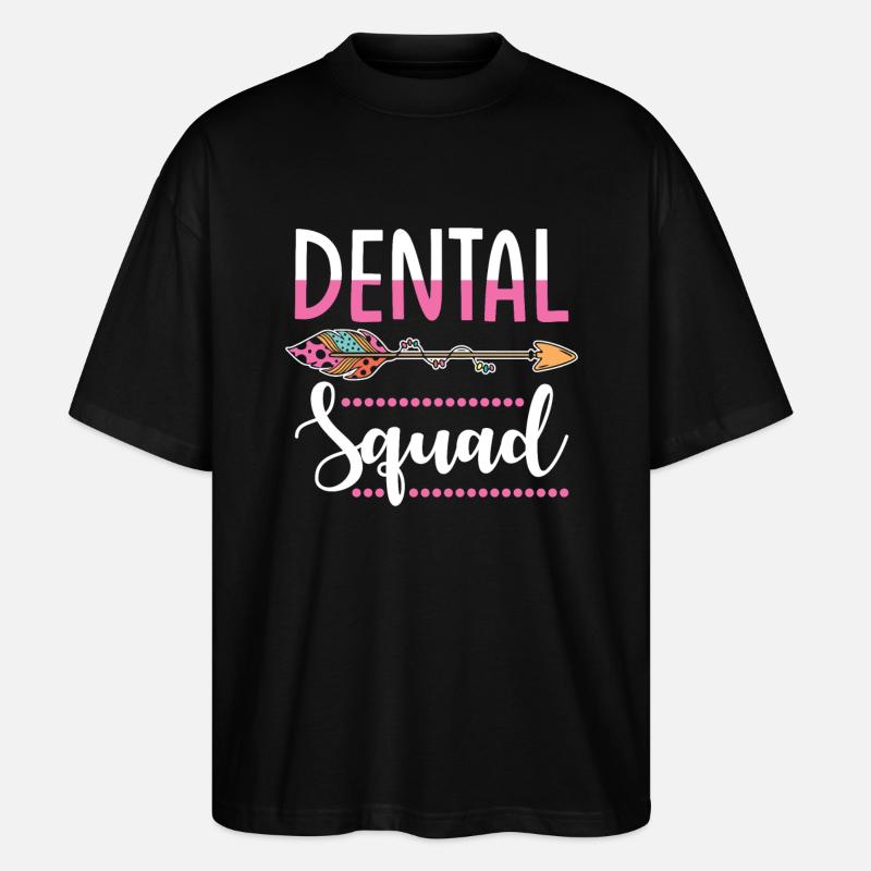 Équipe de dentisterie - T-shirt bio Blaster 2.0 coupe oversize Stanley/Stella Unisexe - noir