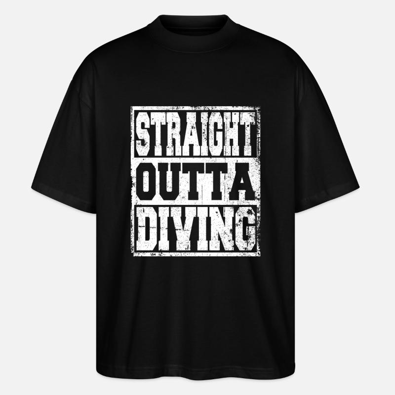 Diving saying funny - Stanley/Stella Oversized Unisex Organic T-shirt Blaster 2.0 - black