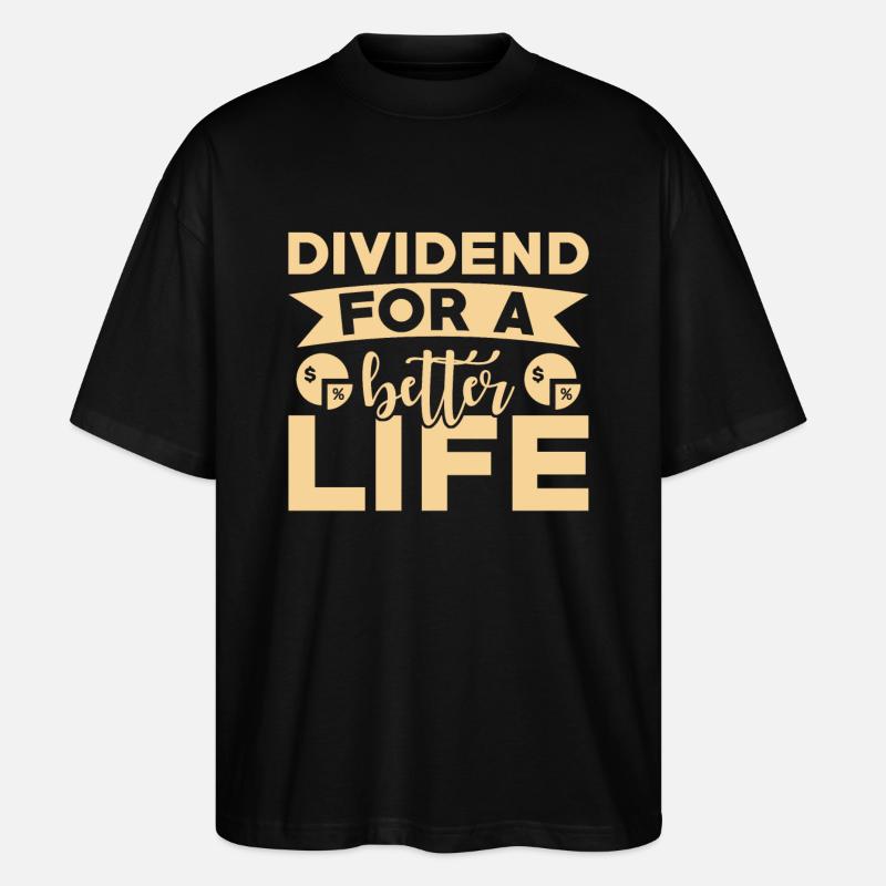 Actions d’actionnaires à dividendes - T-shirt bio Blaster 2.0 coupe oversize Stanley/Stella Unisexe - noir