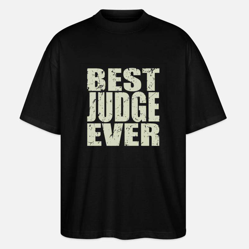 Best Judge ever Richter Geschenk - Stanley/Stella Oversized Unisex Bio T-Shirt Blaster 2.0 - Schwarz