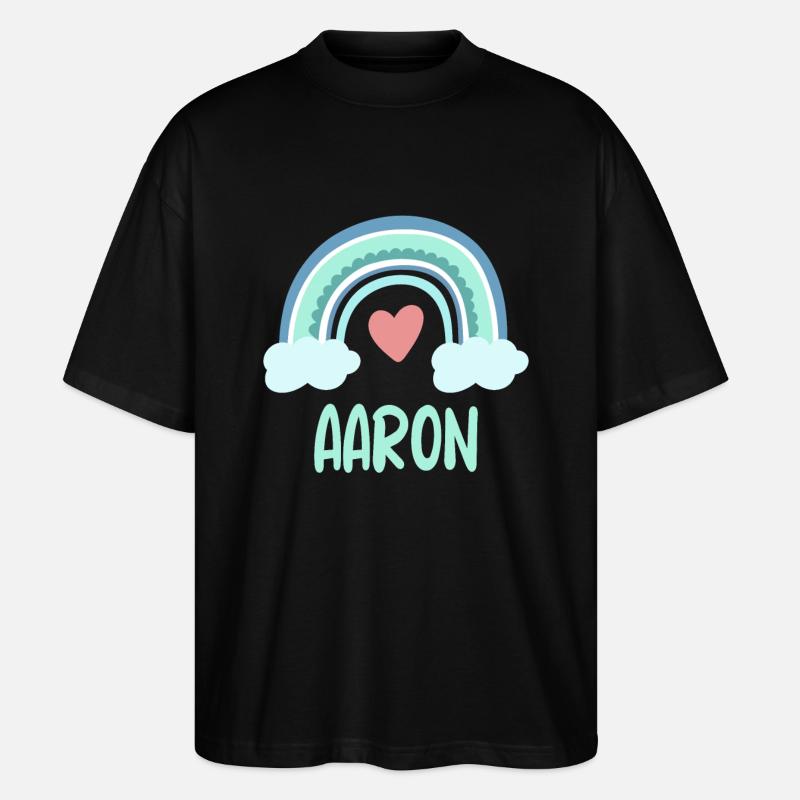 Aaron Nom Rainbow Baby - T-shirt bio Blaster 2.0 coupe oversize Stanley/Stella Unisexe - noir