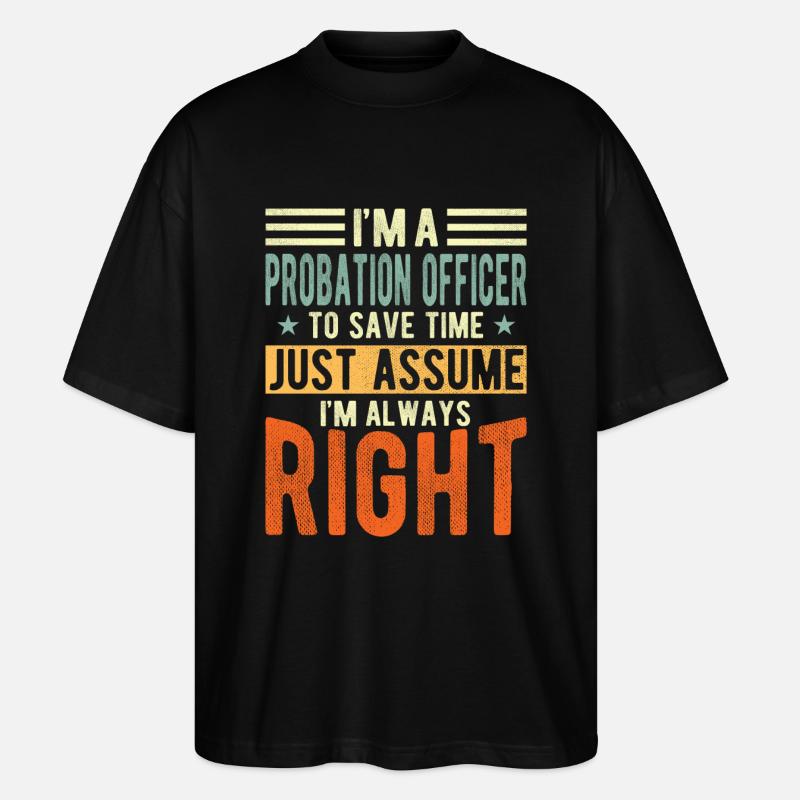 Probation - T-shirt bio Blaster 2.0 coupe oversize Stanley/Stella Unisexe - noir